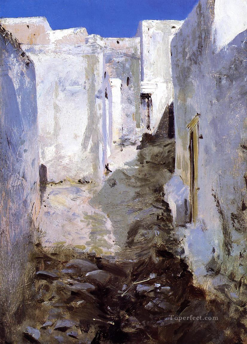 A Street in Algiers John Singer Sargent Oil Paintings